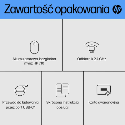Maus HP 710, RF Wireless + Bluetooth, i zi