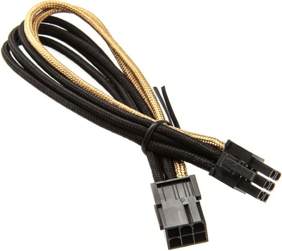 Kabllo zgjatuese PCIe SilverStone SST-PP07-IDE6BG, 6-pin në 6-pin, 0.25m, e zezë e verdhë