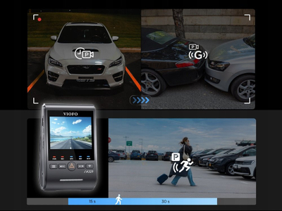 Kamerë makine Viofo A329T 3CH, 4K UHD, GPS, e zezë