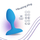 Lodër anale plusOne Vibrating Plug, 10 modalitete vibrimi, silikon, blu