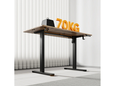 SENSE7 NOJO LIGHT Електрична маса, 120 см x 60 x 118 см, темно кафеава