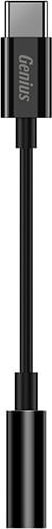 Adapter audio Genius ACC-C100, USB-C në 3.5mm, stereo, i zi