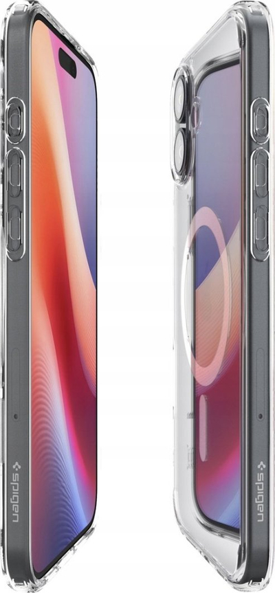 Mbrojtëse telefoni Spigen Ultra Hybrid MagSafe, për iPhone 16 Plus, transparente, e bardhë