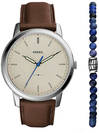 Set orë dore + byzylyk Fossil FS5966SET