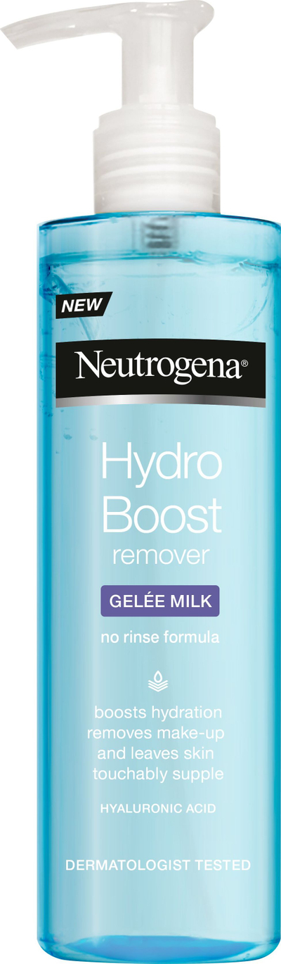 Pastrues fytyre Neutrogena Hydro Boost Gelée Milk, me acid hialuronik, 200 ml, ngjyrë blu