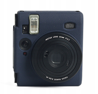 Mbulesë silikoni LoveInstant për FujiFilm Instax Mini 99, xhep mbrojtës, blu e errët (navy)