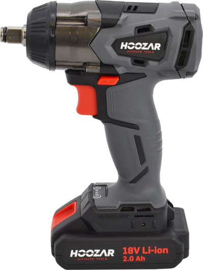 Çelës goditës me bateri Hoozar IW10BL, 1/2", 18V 2.0Ah, 350 Nm