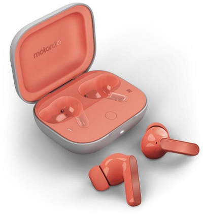 Kufje pa tela Motorola Moto Buds, in-ear, me anulim zhurme, të zeza