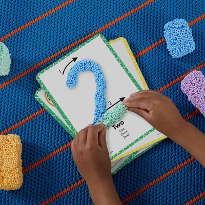 Lodër edukative Educational Insights Playfoam Shape &amp; Learn Numbers, set numrash e formash, shumëngjyrëshe