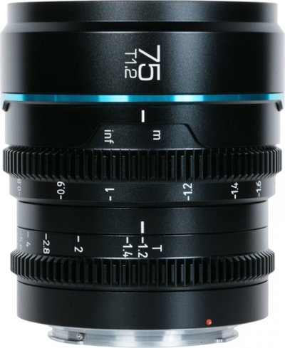 Objektiv kinemaje Sirui Night Walker 75mm T1.2 S35, X Mount, i zi