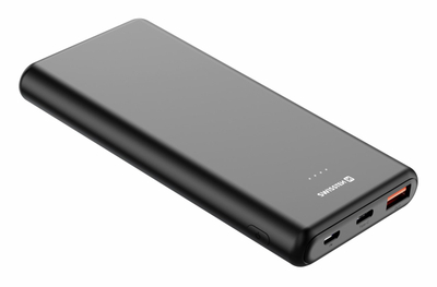 Power Bank Swissten 10000mAh, 20W, PD, e zezë