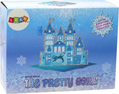 Set kozmetike Leantoys, valixhe plastike, kuti blu