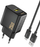 Karikues muri Dudao A27STEU, 25W GaN, USB A, me kabllo USB A në USB C, i zi