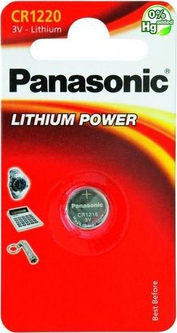 Bateri Panasonic CR1220, Li, 3V