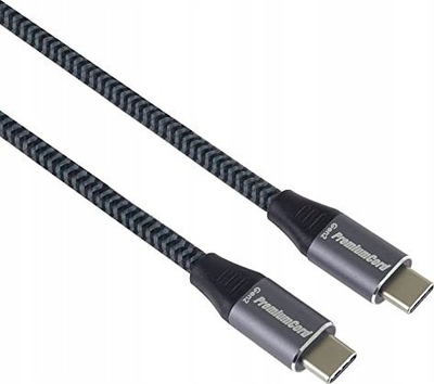 Kабел USB C PremiumCord 3.2 Gen 2x2, 20 Gbit/s, 1.5 m, црн