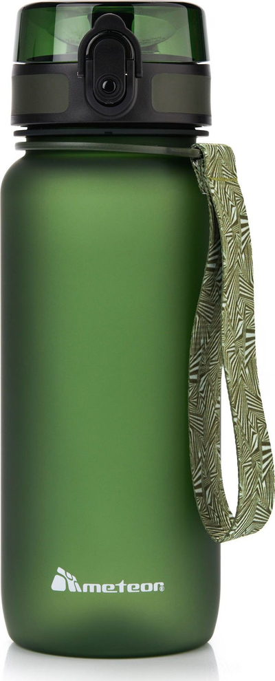 Shishe sportive Meteor Bottle, 650 ml, me sitë, e gjelbër