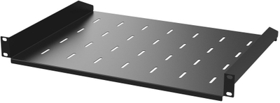 Rraf i kabinetit Netrack 119100350012, 19" 1U, 350mm, grafit