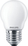 Poç LED Philips Classic 4.3W, E27, P45 matt, i bardhë