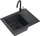 Lavaman kuzhine Quadron BEN 116 me rubinet KATE, granit, 55x44x17.5 cm, i zi me pika