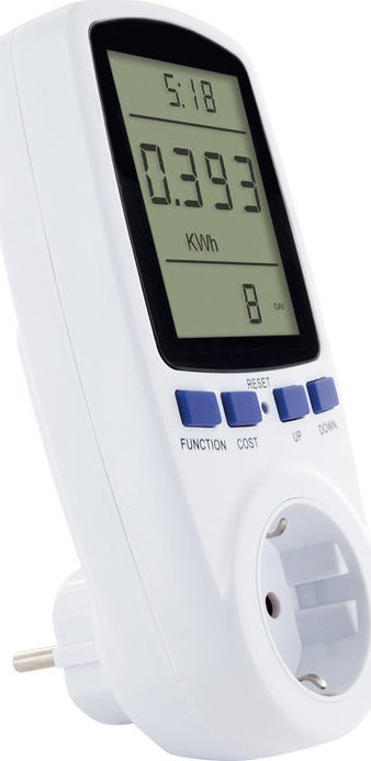 Matës rryme Schwaiger SOEM0100, 16A, 3680W, i bardhë