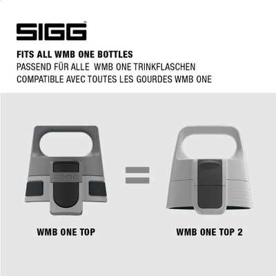 Kapak shisheje Sigg WMB One Top 2, mbyllje hermetike, Eco Red, i kuq