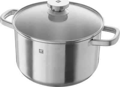 Set tenxheresh Zwilling Quadro, 8 pjesë, çelik inox, për soba me induksion, ngjyrë argjendtë
