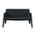 Divan i jashtëm Sleek HM6366.02, 2 vende, polipropilen, 133x68x73 cm, i zi