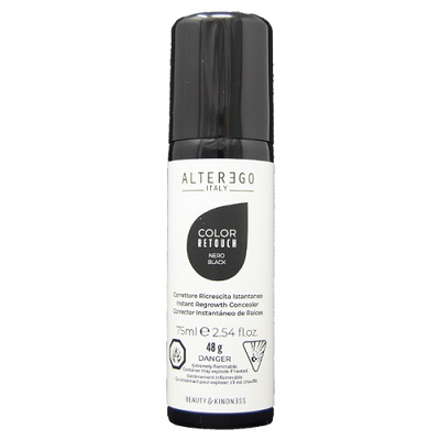 Sprej me ngjyrë Alter Ego Color Retouch, Black, 75 ml