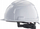 Helmet sigurie Milwaukee Bolt 100, e çarë me vrima ajri, me rrip poshtë mjekrës, e bardhë