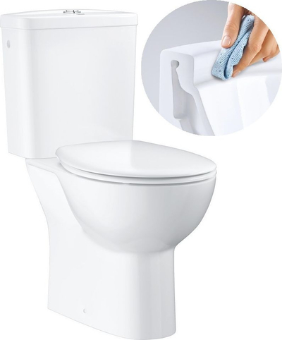WC paketë në dysheme Grohe Bau Ceramic 39496000, rimless, SoftClose, e bardhë