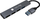 HUB USB Techly 3.2 Slim, 4x USB A, metalik, gri