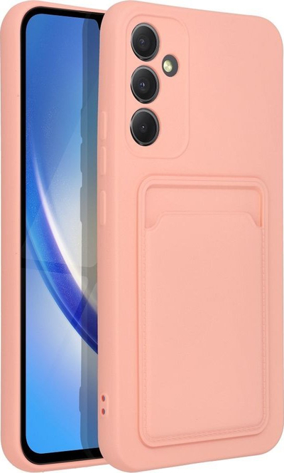 Futera me xhep për kartela Rowy për Samsung Galaxy A34 5G, silikoni, transparente