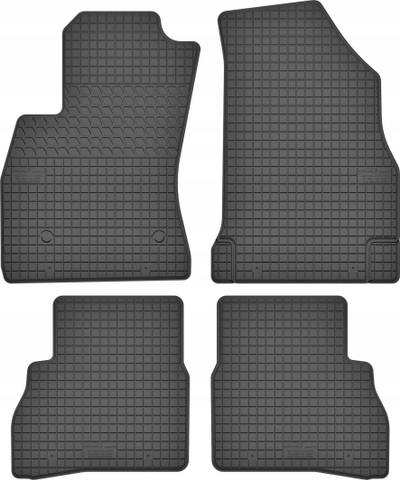 Tapete gome automjeti GeyerHosaja, për Fiat Doblo II, komplet, të zinj