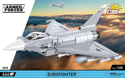 Set ndërtimi Cobi Armed Forces Eurofighter Germany, shkalla 1:48, shumëngjyrësh