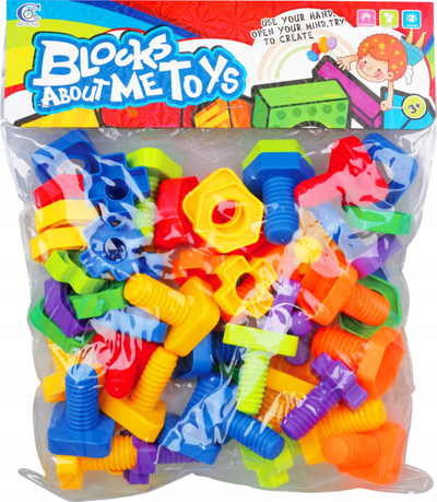Lodra konstruktore Blocks About Me, vida plastike, puzzle me ndërtime, plot ngjyra