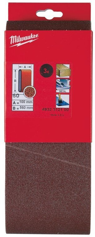 Shirit gërryes AEG 4932312100, 100 x 560 mm, granulë 60, set me 3 copë