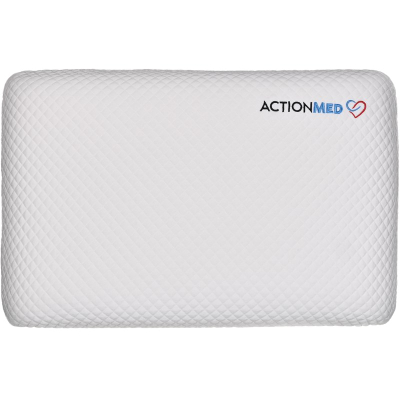 Jastëk ortopedik ActionMed CLASSIC MED PILLOW, memory foam, mbulesë e ajrosshme, i bardhë