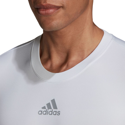 Bluzë termike adidas TechFit Warm M H23121, me mëngë të gjata, për burra, e bardhë