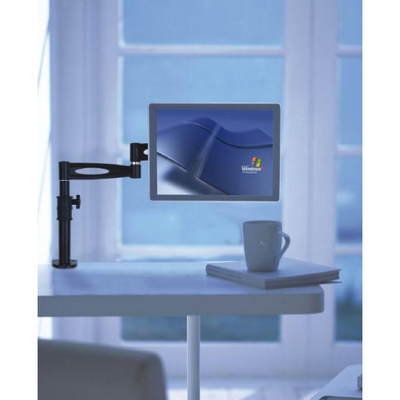 Mbajtëse tavoline për monitor Techly, 13-27", krah i gjatë, e zezë