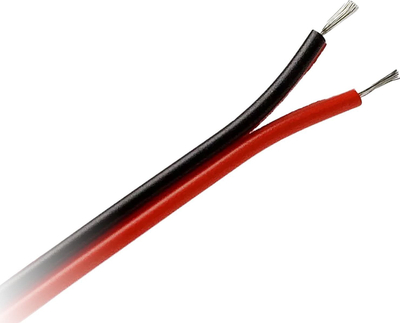 Kabllo për shirita LED, 2x0.35mm², 25m, e bardhë
