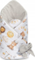 Mbështjellës bebe Baby Nest Cone Wrap Muslin Zodiac, 75x75 cm, gri