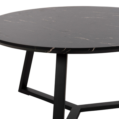 Tavolinë e rrumbullakët për kafe Φ80x42Hcm (HM9586.01), zezë
