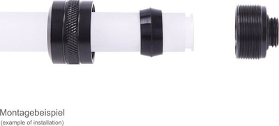 Lidhës ftohjeje Alphacool Eiszapfen PRO, për HardTube 13mm, G1/4, i zi, set 6 copë