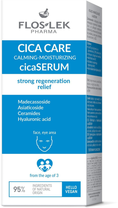 Serum fytyre Floslek Pharma Cica Care CicaSerum, për qetësim edhe hidratim, 30ml