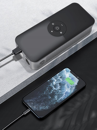 Kompresor ajri portativ FreedConn C3106, wireless, 4000mAh, i zi