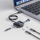 Hub USB Manhattan USB C dhe USB A, 4 porta, USB 3.2 Gen 1 5 Gbps, gri