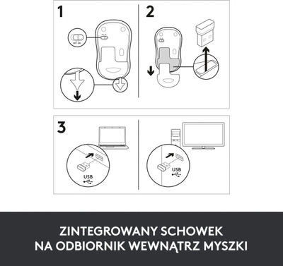 Maus Logitech M185 (910-002238), i hirtë