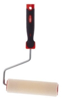 Ролер за боја Haushalt Rx018, 18 cm, пластична рачка, бел