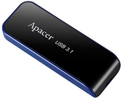 USB flash Apacer, 16 GB (AP16GAH356B-1), e zezë