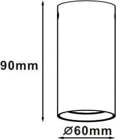 Spot tavanor Symple Stuff Downlight, GU10, 6cm, i zi